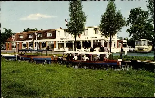 Ak Giethoorn Overijssel Niederlande, Hotel Centrum, Boote