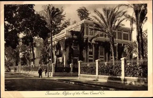 Ak Ismailia Ägypten, Office of the Suez Canal Co.