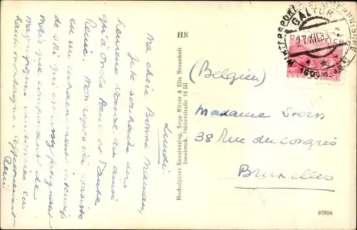 Ak Galtür in Tirol, Ortsansicht mit Kirche, Winter