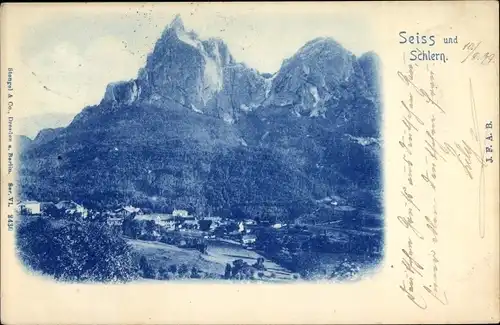 Ak Siusi allo Sciliar Seiss am Schlern Kastelruth Südtirol, Panorama