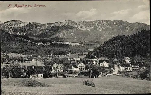 Ak St. Agatha Bad Goisern am Hallstättersee Oberösterreich, Panorama