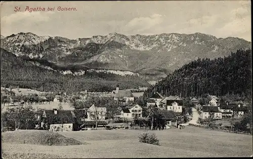 Ak St. Agatha Bad Goisern am Hallstättersee Oberösterreich, Panorama