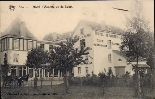 Ak Spa Wallonien Lüttich, L'Hotel d'Annette et de Lubin