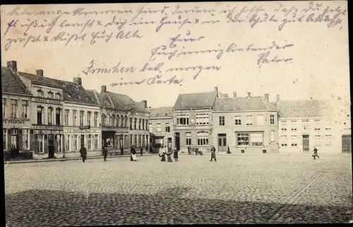 Ak Izegem Iseghem Westflandern, Groote Markt