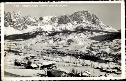 Ak Cortina d'Ampezzo Veneto, Monte Christallo, Winter