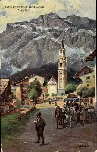 Künstler Ak Höger, Rud., Cortina d'Ampezzo Veneto, Tofana