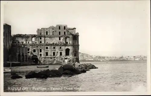 Ak Napoli Neapel Campania, Posillipo, Palazzo Donn'Anna