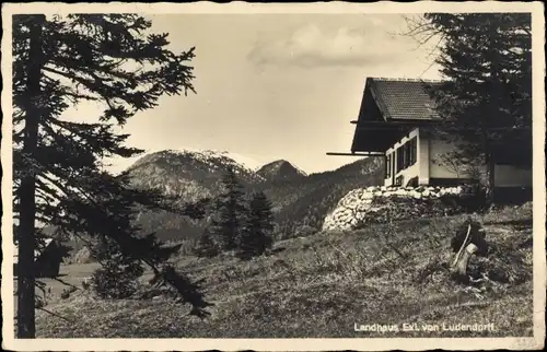 Ak Tutzing am Starnberger See Oberbayern, Landhaus Exil von Ludendorff