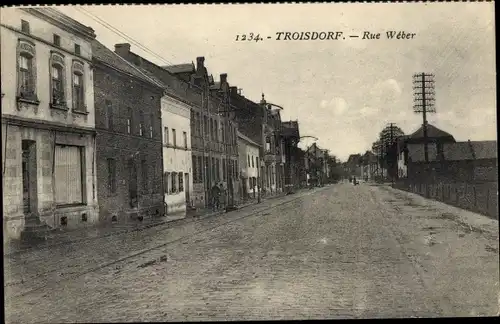 Ak Troisdorf an der Sieg, Rue Wéber