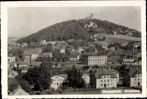 Foto Ak Varnsdorf Warnsdorf Region Aussig, Burgsberg, Panorama