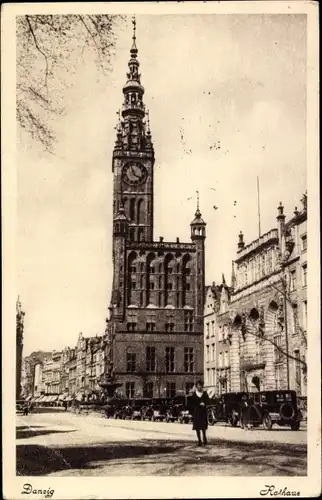 Ak Gdańsk Danzig, Rathaus