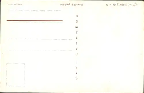 Künstler Ak Spitzweg, C., Betende Menschen, Kapelle