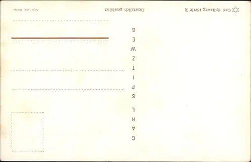 Künstler Ak Spitzweg, C., Betender Mann, Turban, Maghreb