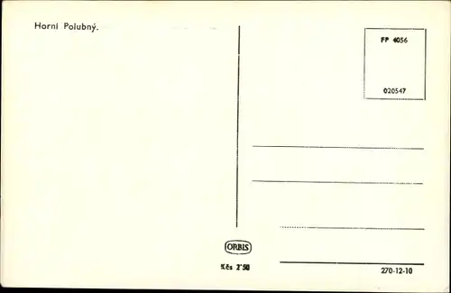 Ak Horní Polubný Ober Polaun Region Reichenberg, Teilansicht