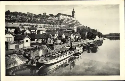 Ak Mělník Mittelböhmen, Teilansicht a osobni pristav