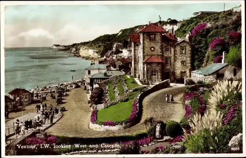 Ak Ventnor Isle of Wight England, Looking West and Cascade