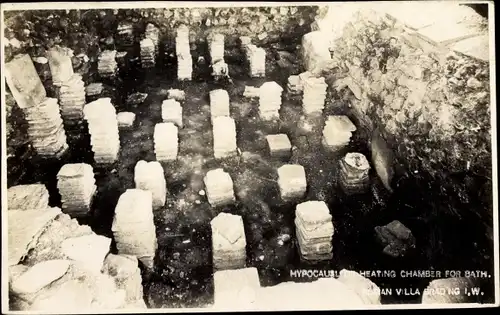 Ak Brading Isle of Wight, Roman Villa Brading, Hypocaust heating chamber for bath