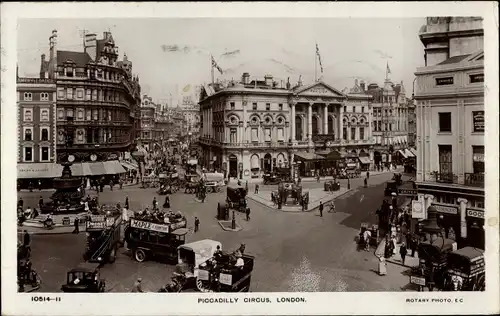 Ak West End London City England, Piccadilly Circus