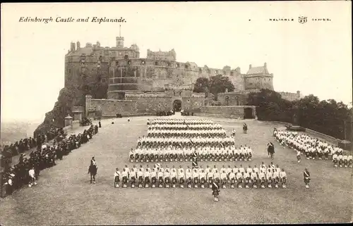 Ak Edinburgh Schottland, Argyle and Sutherland Highlanders, Castle