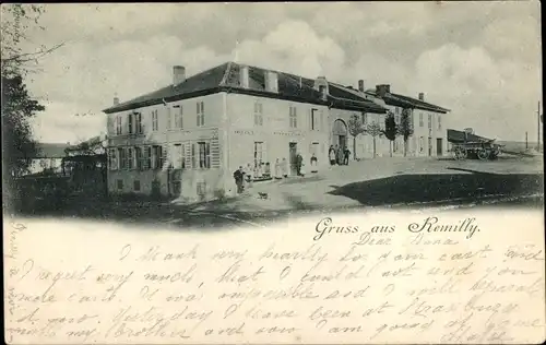 Ak Rémilly Remelach Lothringen Moselle, Gasthof