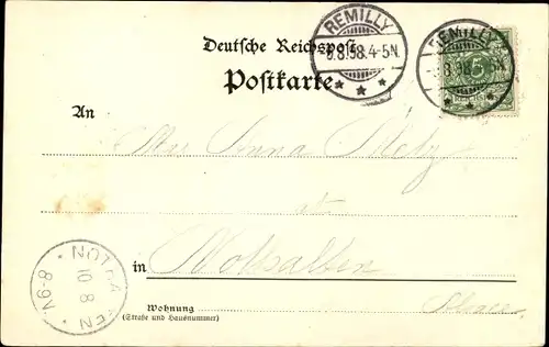 Ak Rémilly Remelach Lothringen Moselle, Gasthof