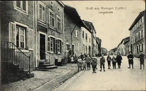 Ak Réchicourt le Château Moselle, Langestraße