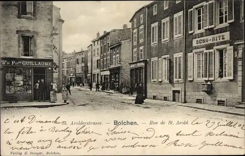 Ak Boulay Bolchen Lothringen Moselle, Rue de St. Arold, Geschäft Guillaume