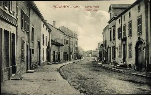 Ak Rombas Rombach Lothringen Moselle, Langstraße