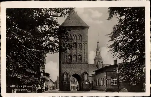 Ak Wittstock Dosse in der Prignitz, Gröpertor