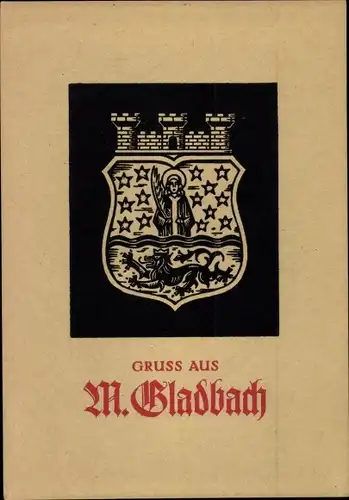 Ak Mönchengladbach am Niederrhein, Wappen