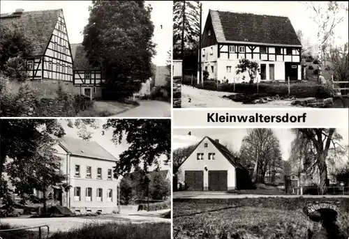 Ak Kleinwaltersdorf Freiberg in Sachsen, ehemalige Mühle, Ältestes Haus, Oberschule P. Göhring