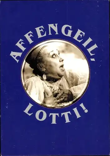 Ak Schauspielerin Lotti Huber, Portrait, Benefiz-Versteigerung-Show