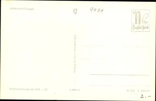 Ak Wildenthal Erzgebirge, Totalansicht vom Ort, Häuser