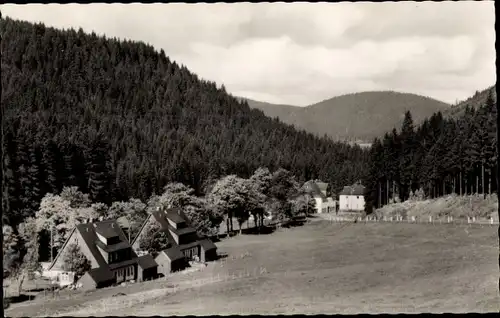 Ak Oberwildenthal Wildenthal Eibenstock im Erzgebirge, Teilansicht, Wohnhäuser