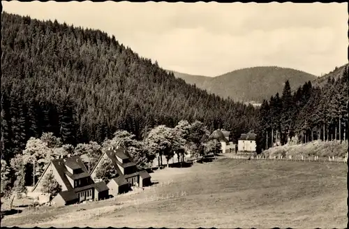 Ak Oberwildenthal Wildenthal Eibenstock im Erzgebirge, Teilansicht, Wohnhäuser