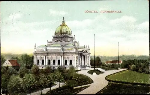 Ak Görlitz in der Lausitz, Ruhmeshalle