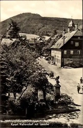 Ak Waltersdorf Großschönau Oberlausitz, Ortspartie, Lausche