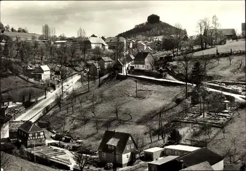 Ak Schöna Sächsische Schweiz, Panorama mit Zirkelstein