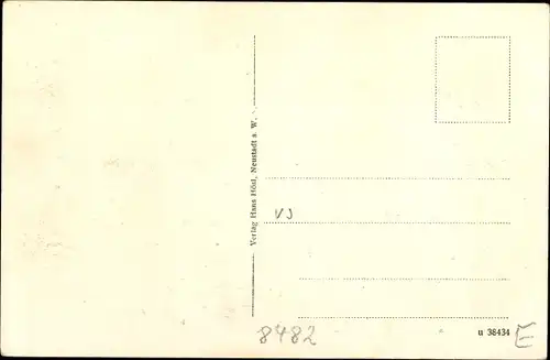 Ak Neustadt an der Waldnaab, Teilansicht mit Kirchturm