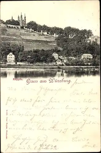 Ak Würzburg am Main Unterfranken, Käpple, Panorama