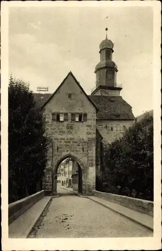 Ak Lauf an der Pegnitz in Mittelfranken Bayern, Unteres Tor