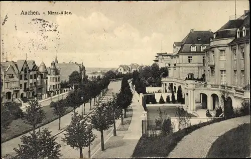 Ak Aachen in Nordrhein Westfalen, Nizza-Allee