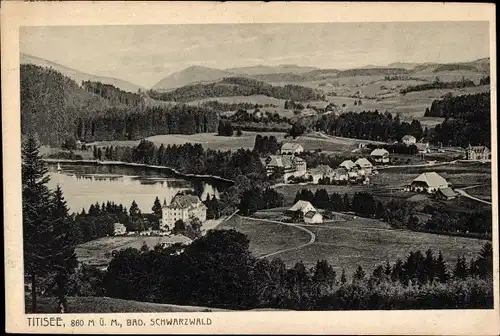 Ak Titisee Neustadt im Breisgau Hochschwarzwald, Ort mit Umgebung
