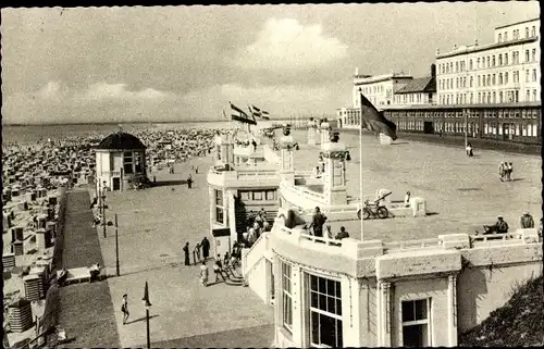 Ak Nordseebad Borkum in Ostfriesland, Strandpromenade