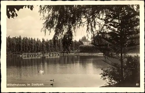 Ak Wilhelmshaven in Niedersachsen, Im Stadtpark