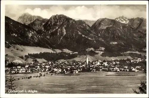 Ak Oberstdorf im Oberallgäu, Panorama
