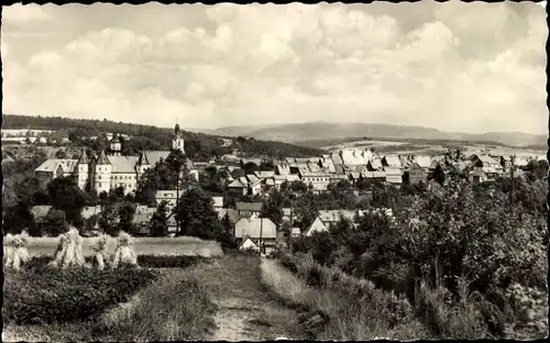 Ak Schleusingen in Thüringen, Blick vom Weißenberg