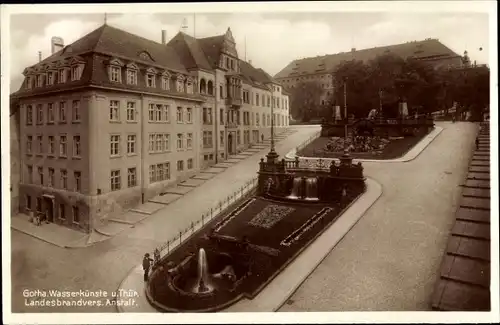 Ak Gotha in Thüringen, Wasserkünste, Thür. Landesbrandversicherungs Anstalt