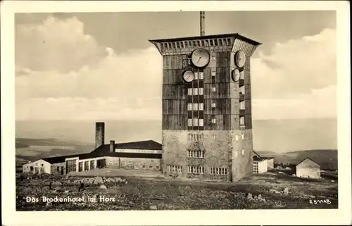 Ak Brocken Nationalpark Harz, Das Brockenhotel