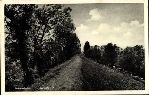 Ak Hamburg Mitte Finkenwerder Finkenwärder, Westerdeich